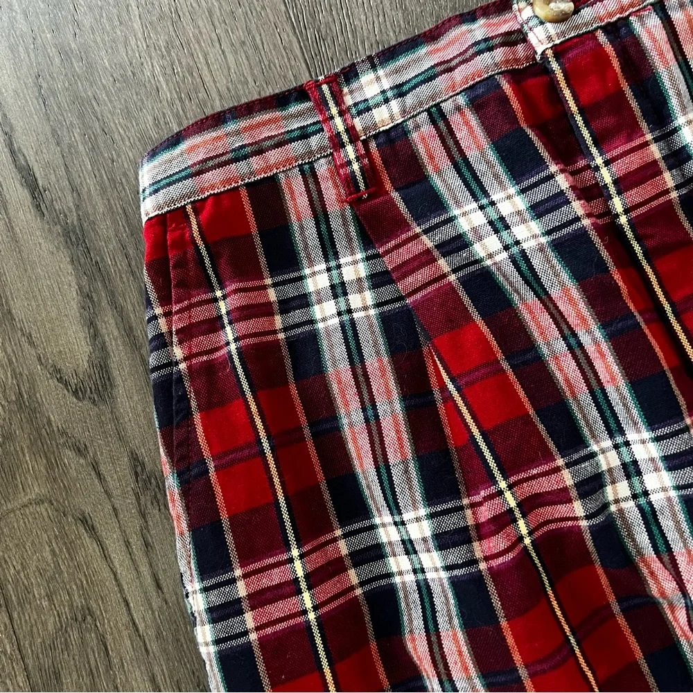 EDDIE BAUER Vintage Plaid Straight Pencil Skirt Size 2